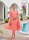 Shalini Vol 1 By Mystic 9 Vertican Shimmer Kurti With Bottom Dupatta Exporters In India